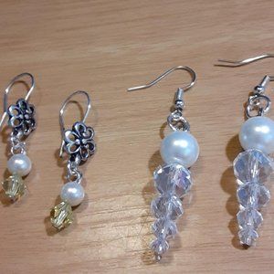 glass bead earrings